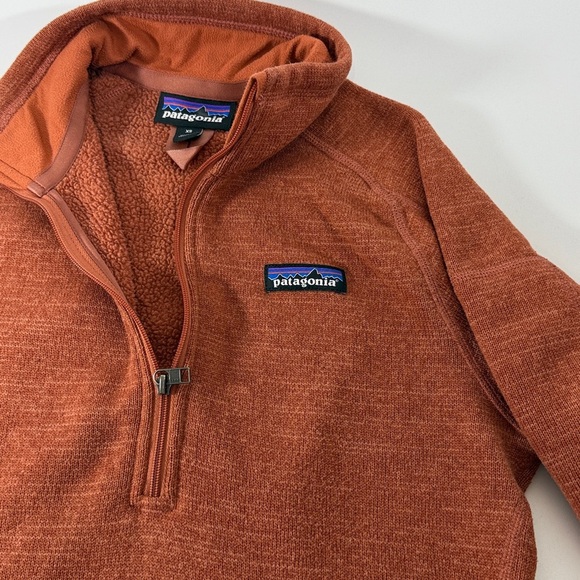 Patagonia Better Sweater XS Orange Outdoor Hiking Preppy 1/4 Zip Pullover - Picture 4 of 8